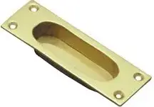 Superior Brass Flush Pull PB 100x35mm SUP3022