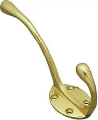 Superior Brass Hat Coat Hook PB 150mm SUP3023