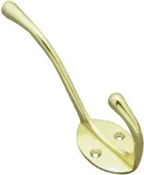 Superior Brass Hat Coat Hook PB 100mm SUP3024