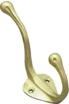 Superior Brass Hat Coat Hook PB 100mm SUP3043