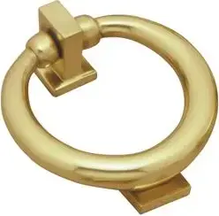 Superior Brass Contemporary Ring Knocker PB 110mm SUP3053
