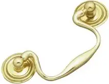 Superior Brass Swan Neck Handle PB 75mm SUP3058