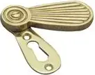 Superior Brass Escutcheon Covered Reeded PB SUP3118