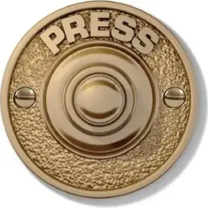 Superior Brass Bell Plate Button PB SUP3119