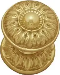 Superior Brass Centre Door Knob Rnd PB 65mm SUP3182