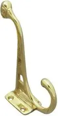Superior Brass Hat Coat Hook PB 110mm SUP3204