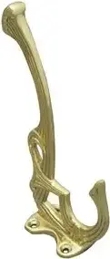 Superior Brass Hat Coat Hook PB 140mm SUP3206