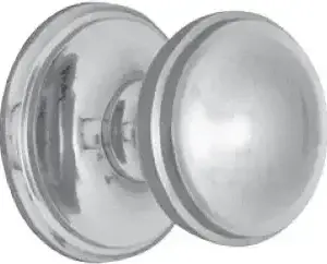 Superior Brass Centre Door Knob CP 85mm SUP33040