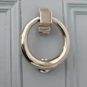 Superior Brass Contemporary Ring Knocker CP 110mm SUP33053