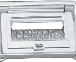 Superior Brass Letter Plate Front Opening CP 165x240mm SUP33074