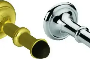 Superior Brass Door Stop CP 75mm SUP33081
