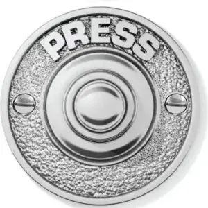 Superior Brass Bell Plate Button CP SUP33119