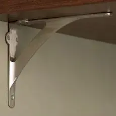 Superior Brass Shelf Bracket CP 100x110mm SUP33126