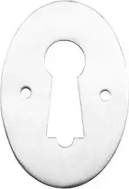 Superior Brass Escutcheon Oval Per 2 CP 40x40mm SUP33148