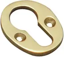 Superior Brass Escutcheon Euro Cyl CP 42x35mm SUP33150