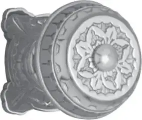 Superior Brass Centre Door Knob Sq CP 80mm SUP33181
