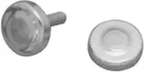 Superior Brass Concealing Button CP 25mm SUP33188