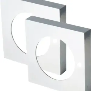 Superior Brass Square Adaptor Privacy Rose for Builders Choice Levers CP SUP33539P