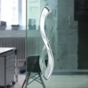 Superior Brass Entrance Handle Double Helix PSS 400mm SUP33954