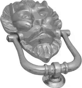 Superior Brass Lion Door Knocker CP 200mm SUP34023