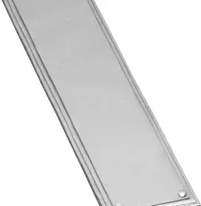 Superior Brass Rectangle Push Plate Edged CP 300x75mm SUP34095