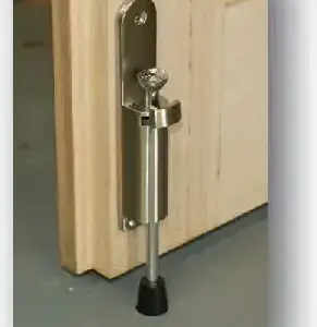 Superior Brass Door Stop Foot Operated Spring Release CP 185mm SUP34099