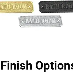 Superior Brass BATHROOMsign CP 33x115mm SUP34282