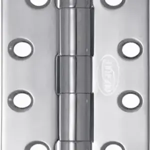 Superior Brass Butt Hinge Fixed Pin inc screws CP 100x76x3mm SUP35008