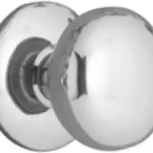 Superior Brass Knob Latch Conceal Fixing CP 50mm SUP37002
