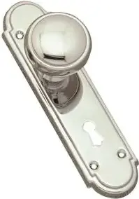 Superior Brass Rnd Knob Lock CP 180x45mm SUP37121