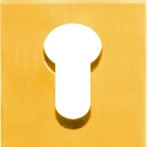 Superior Brass Escutcheon Euro Square PB 40x40mm SUP3726
