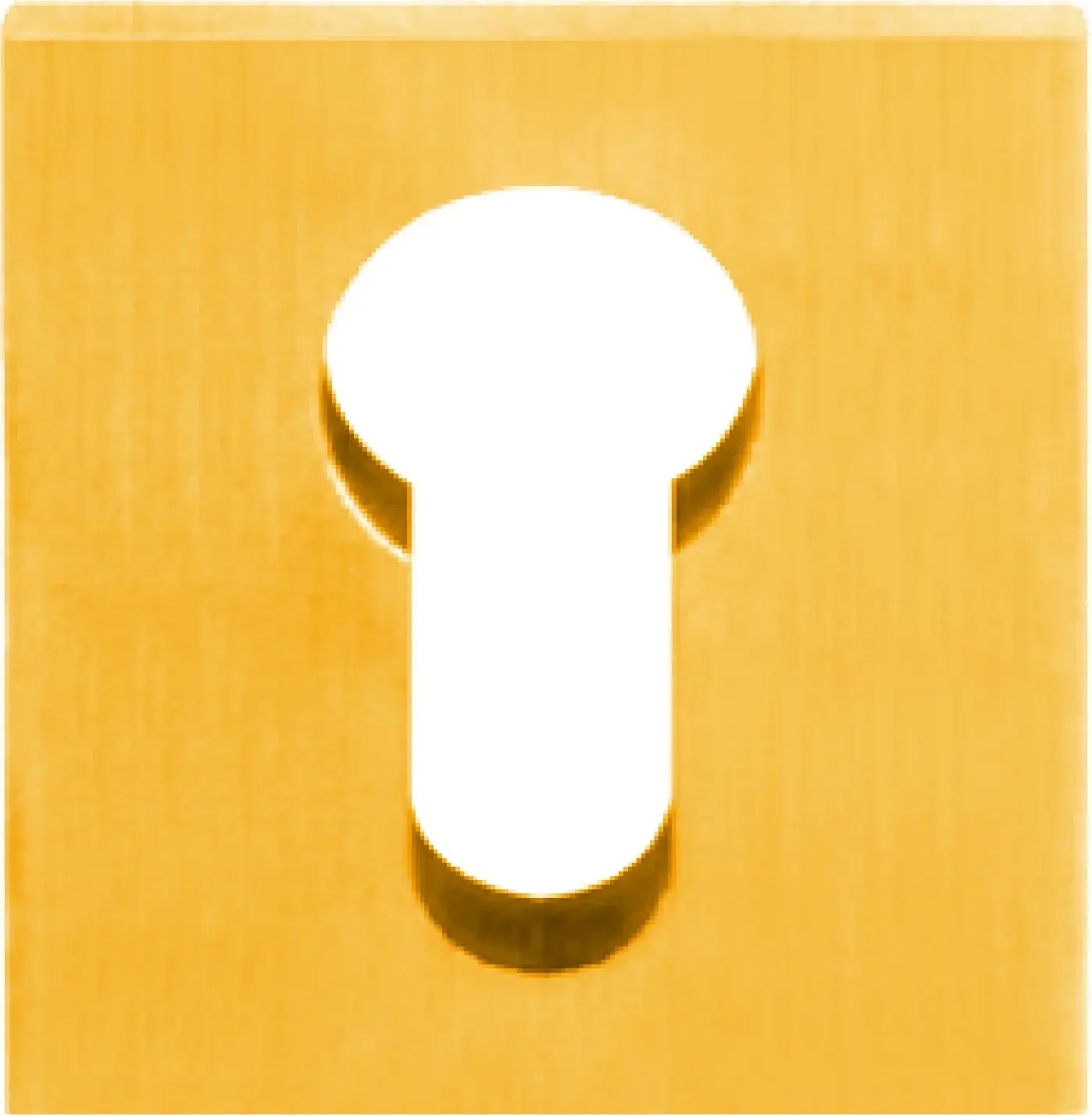 Superior Brass Escutcheon Euro Square PB 40x40mm SUP3726