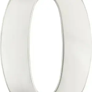 Superior Brass Architectural Numeral No0 316 PolSSteel 130mm SUP38910