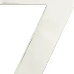 Superior Brass Architectural Numeral No7 316 PolSSteel 130mm SUP38917