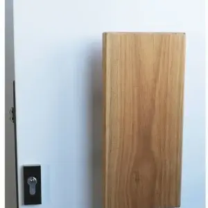 Superior Brass Entrance Handle Hardwood Timber Double 300x135mm SUP3942