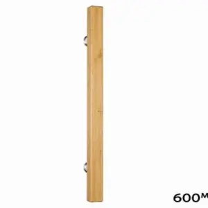Superior Brass Entrance Handle Hardwood Timber Double 600mm SUP3946