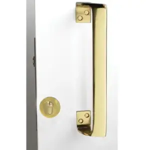 Superior Brass Entrance Pull Handle Square Twist PB 400mm SUP3953