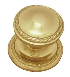 Superior Brass Centre Door Knob Geo PB 65mm SUP4007