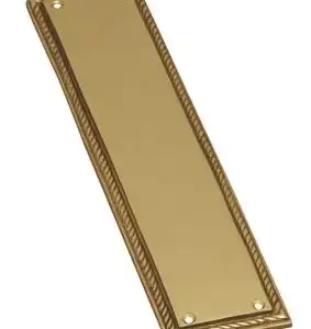 Superior Brass Push Plate Georgian PB 300x65mm SUP4009
