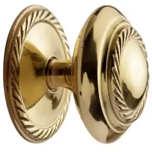 Superior Brass Round Cupboard Knob Georgian PB 30mm SUP4012