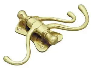 Superior Brass Triple Door Hook PB 100mm SUP4032