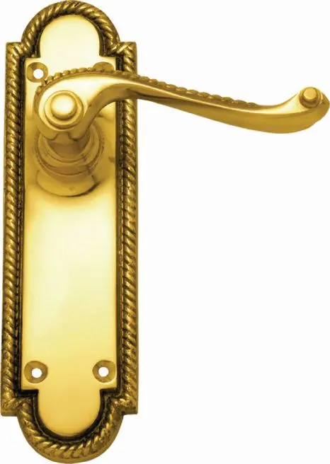 Superior Brass Lever Latch Georgian PB 175x50mm SUP4058