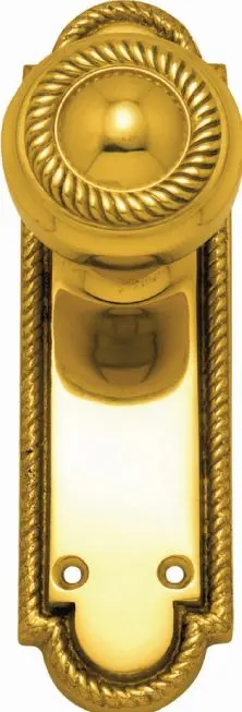 Superior Brass Knob Latch Georgian PB 150x50mm SUP4072