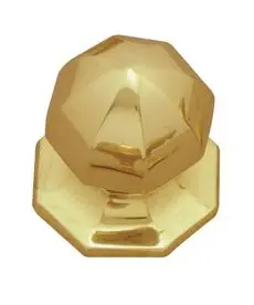 Superior Brass Centre Knob Octagonal PB 110mm SUP4092