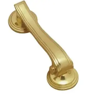 Superior Brass Art Deco Vertical Knocker PB 150mm SUP4093
