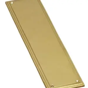 Superior Brass Rectangle Push Plate Edged PB 300x75mm SUP4095