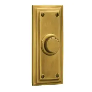 Superior Brass Bell Plate Edged PB 85x38mm SUP4128