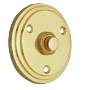 Superior Brass Bell Plate Edged Round PB 67mm SUP4129