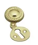 Superior Brass Escutcheon Geo Covered PB SUP4134