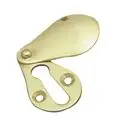 Superior Brass Escutcheon Oval Vic Covered PB SUP4135